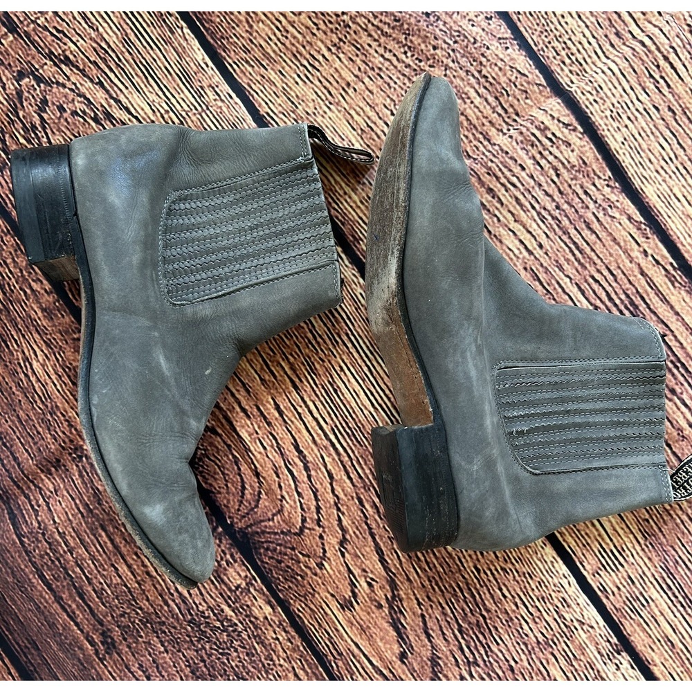 Potro Rebelde Genuine Suede Leather Charro Boots Women's Size 6 Western - Picture 5 of 11